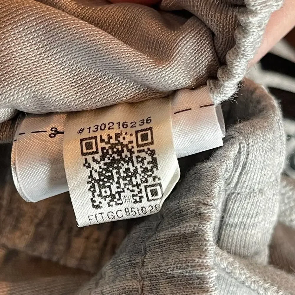 Mens Gray Joggers Adidas Size Large Heather Gray Jersey Light Weight - Picture 10 of 14